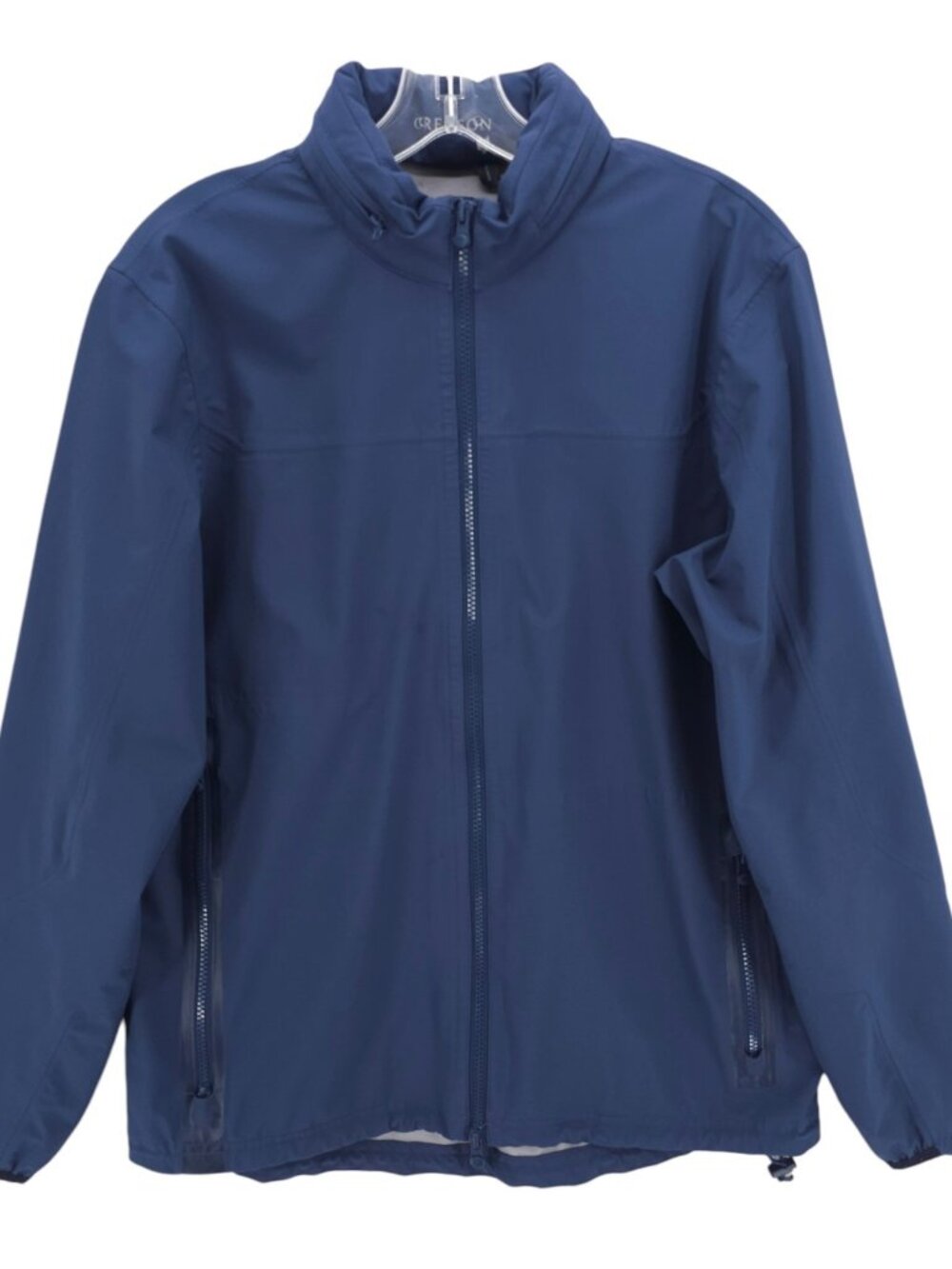 GREYSON Blue Full Zip Jacket Windbreaker Lightweight Hooded Size SMALL